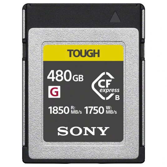Sony Tough CFexpress Type B 480GB R 1850MB/s W 1750MB/s Sony Tough CFexpress Type B 480GB R 1850MB/s W 1750MB/s