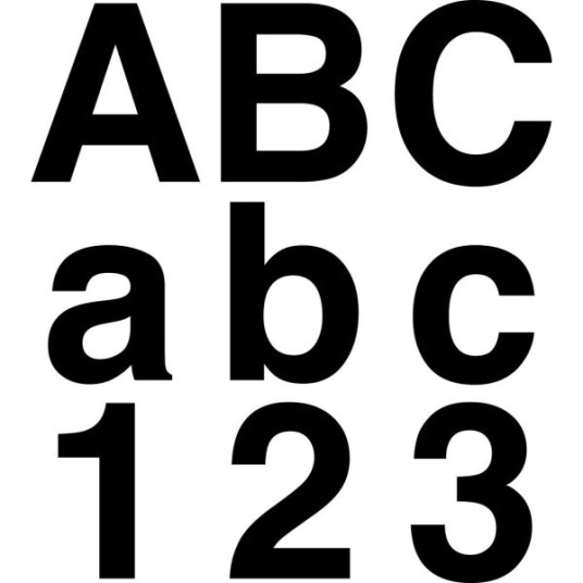 Systemtext Systemtext 1109SVARTB Bokstavskilt selvheftende, A-E B, Beslag Systemtext Systemtext 1109SVARTB Bokstavskilt selvheftende, A-E B, Beslag