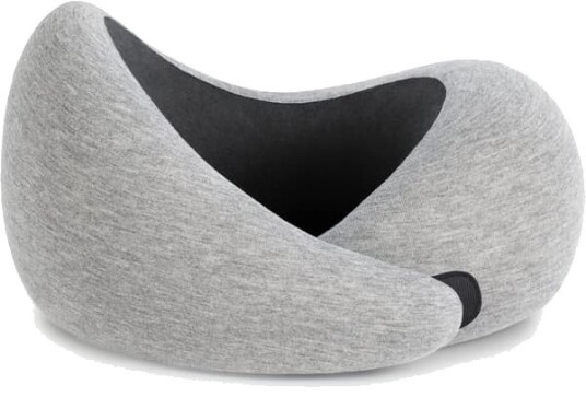 Nakkepute - Premium Reisepute i Memory Foam, 360º Ergonomisk Design, Asymmetriske Sider, Inkluderer Reiseveske, Vaskbart Modal-trekk
