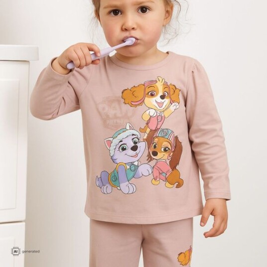 Name It Burnished Lilac Nmfadas Pawpatrol Ls Natttøy Noos Cplg 110-116