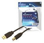 MediaRange USB Kabel A -> B St/St 5.00m sw Blister MediaRange USB Kabel A -> B St/St 5.00m sw Blister