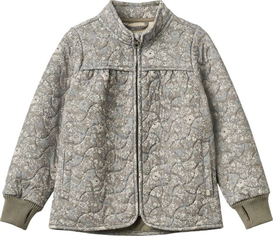 Wheat Termojakke   Thilde   Grey Stone Blomster   Wheat   5 år (110)   Termoklær Armygrønn Grå