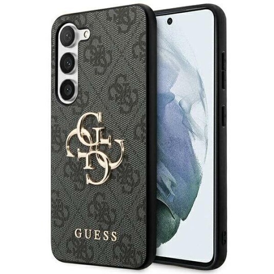 Guess Samsung Galaxy S24 Hc Pu Leather 4G Metal Logo Black