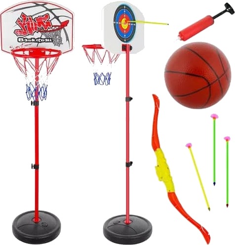 2 i 1 Basketball & Bueskyting / Lekebue for Barn – Presisjonsskyting