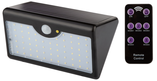 SOLCELLE VEGGLAMPE 900Lm m/SENSOR og FJERNKONTROLL (1/20) NEO SOLCELLE VEGGLAMPE 900Lm m/SENSOR og FJERNKONTROLL (1/20) NEO