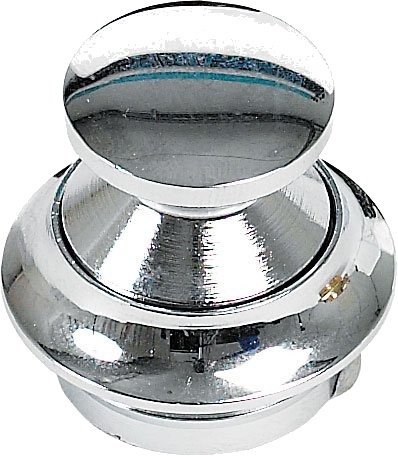 Skaplås trykknapp - 19 mm - 1 krom - 23 mm + ring