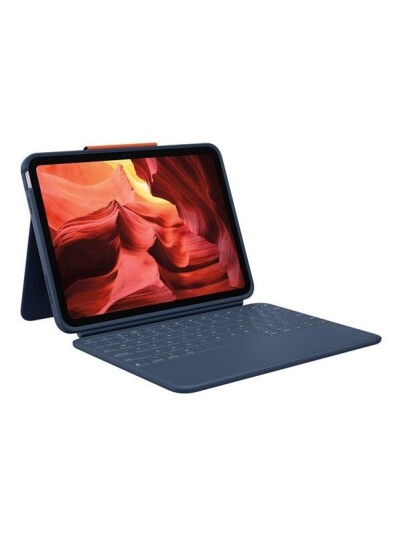 Logitech Rugged Combo 4 keyboard and folio case classic blue Input Device Tastatur & Foliosett Bl