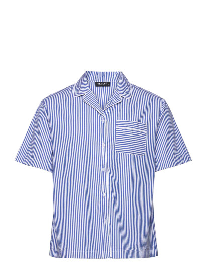H2O Rønne Essential Pajamas Shirt - Blue - S H2O Rønne Essential Pajamas Shirt - Blue - S