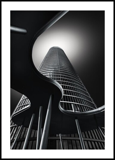 Waves Columns & Tower Poster Plakat / 70x100cm Waves Columns & Tower Poster Plakat / 70x100cm