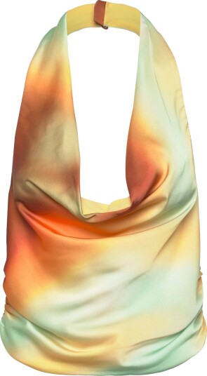 Bardot Monet Halter Cowl Neck Top   Yellow   S