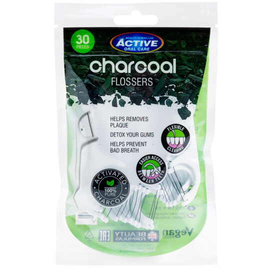 Flossers Active Oral CHARCOAL Flossers Flossers Active Oral CHARCOAL Flossers