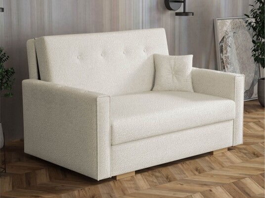 Ajiz Sovesofa 2 seter i Bouclé Beige Ajiz Sovesofa 2 seter i Bouclé Beige