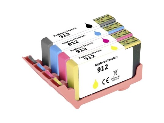 Renkforce Blæk Erstatter Hp 912 6Zc74ae 3Yl80ae 3Yl77ae 3Yl78ae 3Yl79ae Kompatibel Kombi-Pakke Sort Cyan Magenta Gul Rf-5718852