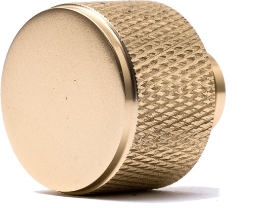 Skapknott Base 28 mm i diameter Knott i messing med enkelt grep
