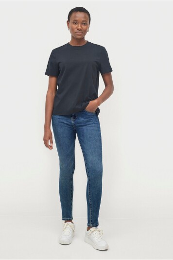 Ellos Collection Jeans Thea High Waist Blå