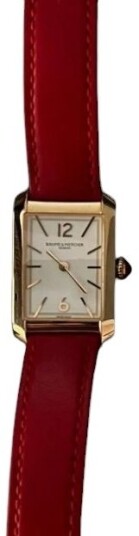 Baume & Mercier Dameklokke M0A10628 Hampton Hvit/Lær