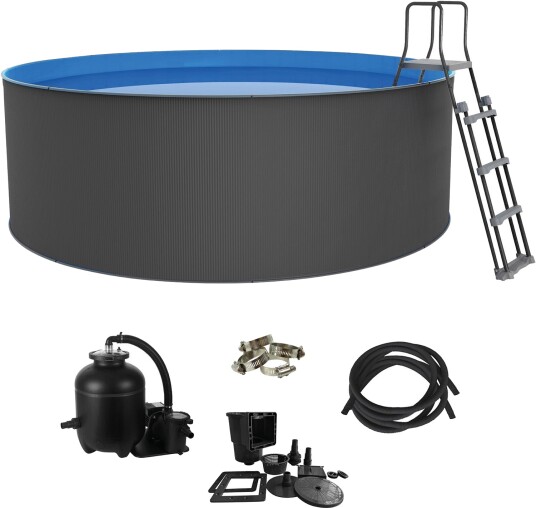 Swim & Fun Santorini XL Basseng 460x120 cm Grå