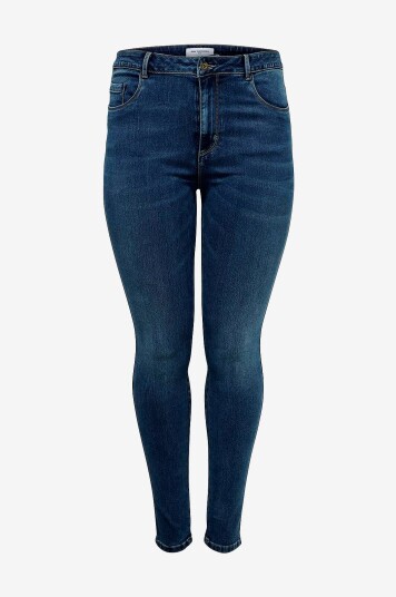 Only Carmakoma Jeans carAugusta HW Blå