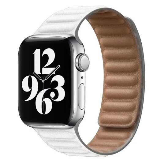 Lippa Apple Watch (42/44/SE/45/49mm) Magnetisk Skinnreim - Hvit
