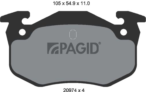 PAGID T6065N Bremseklosser PAGID T6065N Bremseklosser
