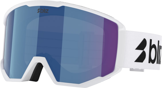 Bliz Spark Matte White/smoke&blue ONE SIZE Bliz Spark Matte White/smoke&blue ONE SIZE