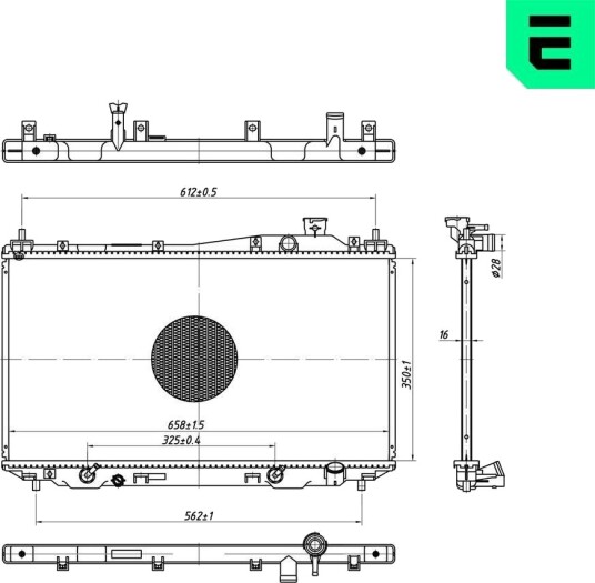 ERA 673312 Radiator motorkjøling ERA 673312 Radiator motorkjøling
