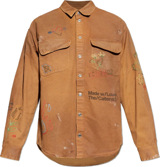 Dsquared2 Herre Skjorter Brun S,