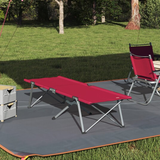 Sammenleggbar camping seng Rød 194 x 62,5 x 42,5 cm