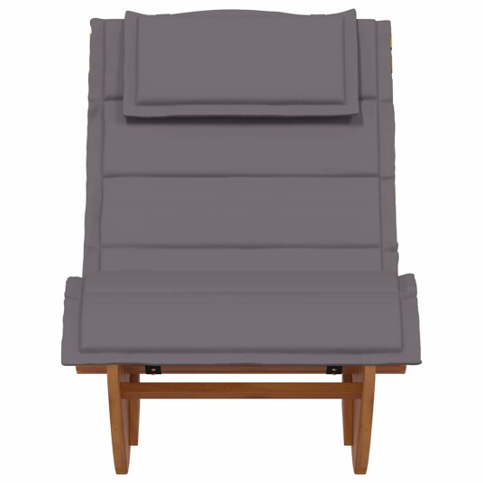 Solstol med pute 2 person 2 pcs Brun Solid akasietre Solstol med pute 2 person 2 pcs Brun Solid akasietre