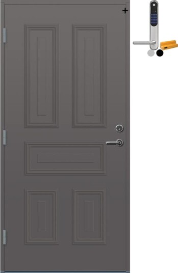 Ytterdør Bygg1 Lista med Yale Doorman Classic Home Ytterdør Bygg1 Lista med Yale Doorman Classic Home