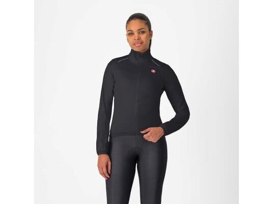 Castelli Emergency 3 regnjakke light black dame