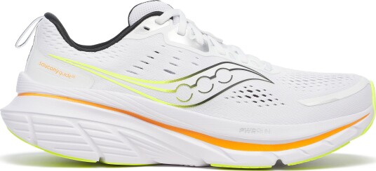 Saucony Mens Guide 18 White/peel 46.5" Saucony Mens Guide 18 White/peel 46.5"