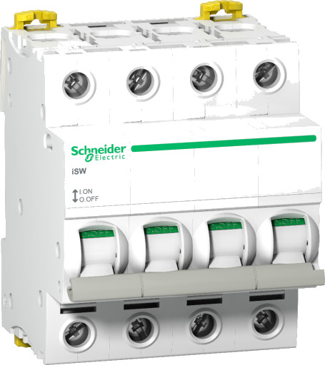 Schneider Electric Acti9 Lastbryter iSW 4P 125A 415V, 72 mm