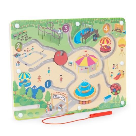 Labyrintspill magnetisk puslespill for barn ECOTOYS Grønn