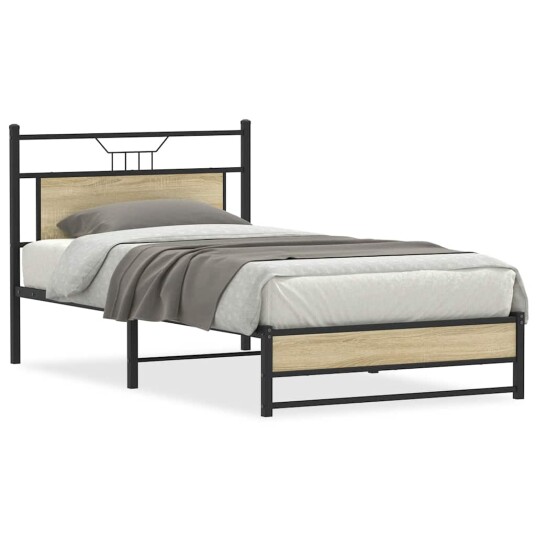  Sengeramme uten madrass sonoma eik 107x203 cm konstruert tre