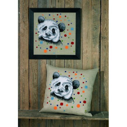Permin Broderisett Panda 60x60cm