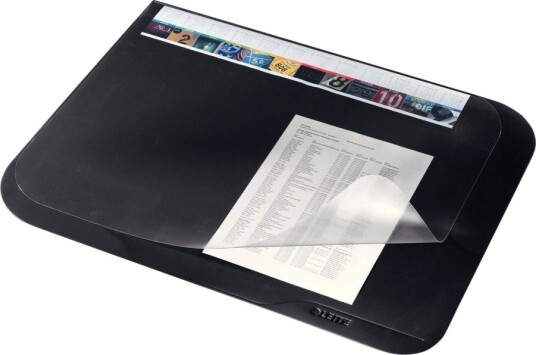 Leitz Soft-Touch Skrivebordsunderlag 50x65cm - Sklisikker Plast, Svart