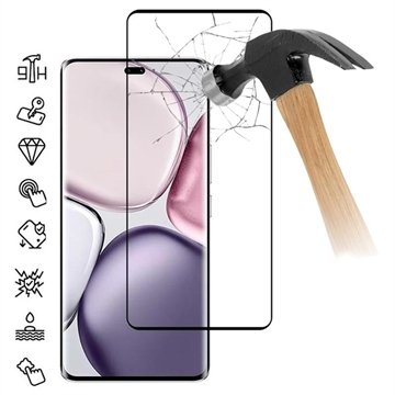 Honor Magic7 Lite Full Cover Beskyttelsesglass Svart Kant