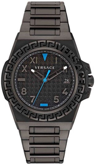 Versace Dameklokke VE3I00622 Greca Grå/Stål Ø44 mm