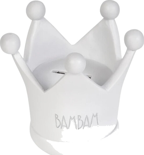 BamBam Krone Sparebøsse Hvit