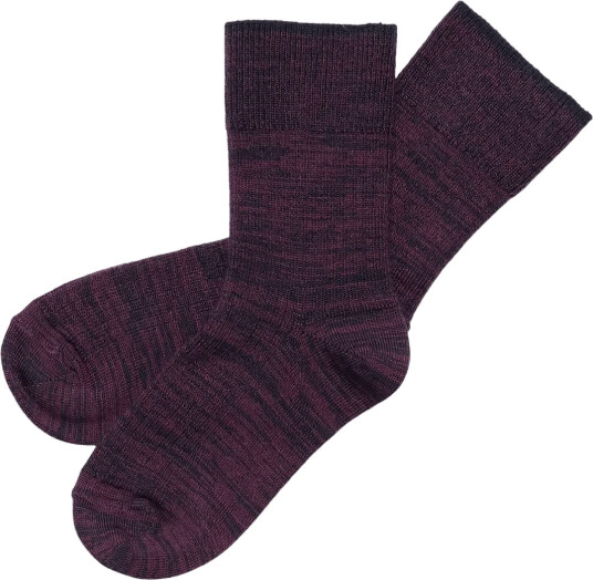 FUB 2 Pack Melange Socks Burgundy 19/21 FUB 2 Pack Melange Socks Burgundy 19/21