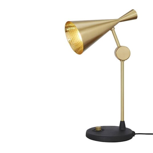 Tom Dixon Beat Bordlampe Messing