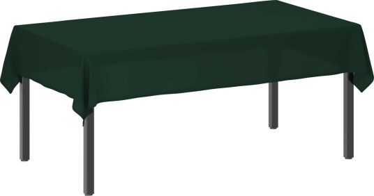 vidaXL Bordduk 5 stk. Rektangulær Mørkegrønn 140 x 260 cm Polyester