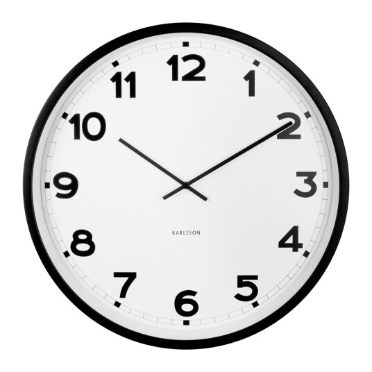 Karlsson New Classic Veggklokke KA5848WH   Unisex 60 cm Kvarts urverk
