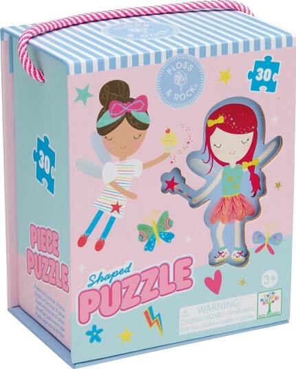 Floss & Rock Shaped Puzzle 30 Pcs. - Rainbow Fairy - RAINBOW - 25X20X5