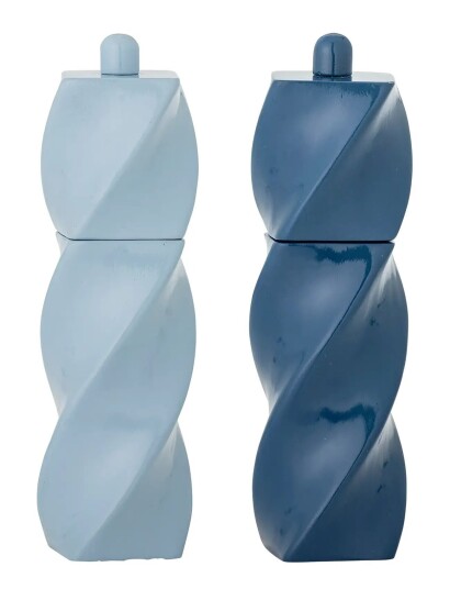Bloomingville Riley Salt & Pepper Mill Blue 50 ML Bloomingville Riley Salt & Pepper Mill Blue 50 ML
