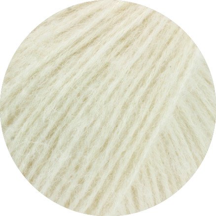 Lana Grossa Natural Alpaca Pelo Garn 1 Off White Lana Grossa Natural Alpaca Pelo Garn 1 Off White