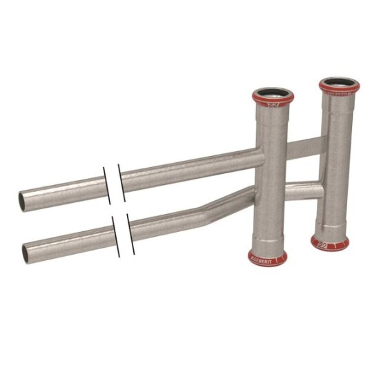 Geberit 1550891 Stamfordeler elforsinket 22 x 22 x 15 mm Installasjon Geberit 1550891 Stamfordeler elforsinket 22 x 22 x 15 mm Installasjon