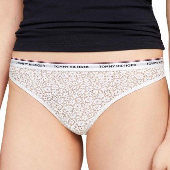 Tommy Hilfiger Truser 3P Premium Essentials Lace Thong Mixed polyamid Large Dame Tommy Hilfiger Truser 3P Premium Essentials Lace Thong Mixed polyamid Large Dame