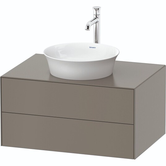 Duravit White Tulip Servantskap 2 skuf. 80x55x40,8 cm Stengrå Matt